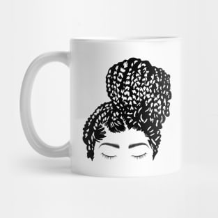 Queen With Braids | Black Girl Magic Mug